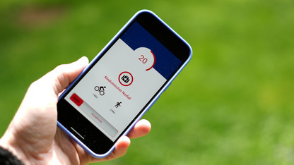 Die KatRetter-App mit einem Alarm Beispiel