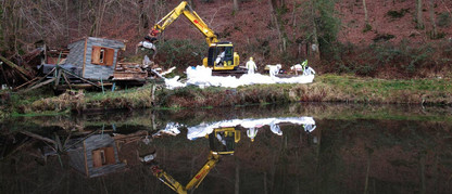 Laichplatz Grasfrosch Umwelt Natur Derenbachtal Ruppichteroth