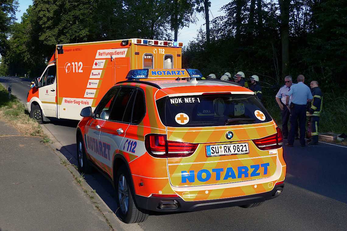 Notarzt und Rettungswagen